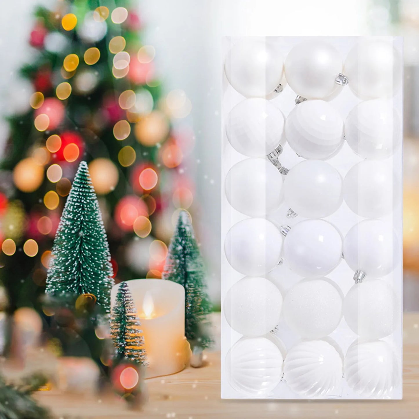 Christmas Room Decoration 36Pcs Christmas Ornaments for Xmas Christmas Tree Shatterproof Christmas Navidad Liquidaciones Ofertas