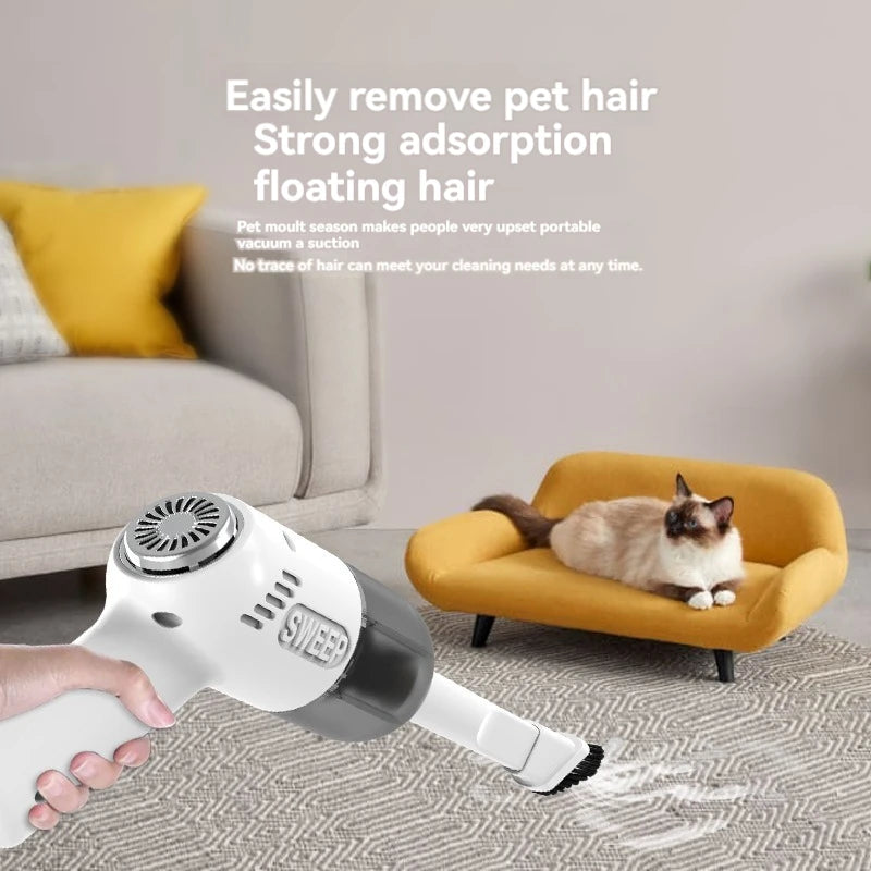 Mini Portable Vacuum Cleaner with High Power and Strong Suction Power Wireless Charging Handheld Small Vacuum Cleaner